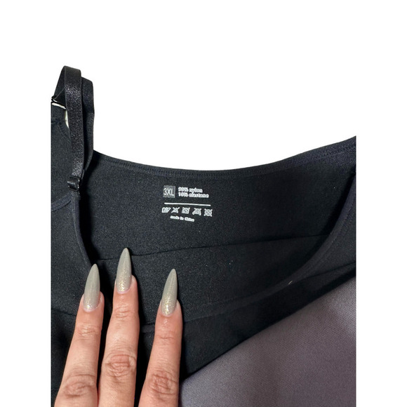 Lot of 3 Waist Trimming Tank Tops Gray White Black Size 3XL - Picture 3 of 6